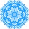 Blue beautiful calm Indian mandala