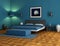 Blue bedroom