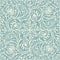 Blue and beige baroque pattern