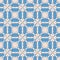 Blue beige seamless pattern, arabesque arabic perforated embossed decorative background