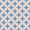 Blue beige seamless pattern, arabesque arabic perforated embossed decorative background