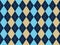 Blue beige white argyle seamless pattern