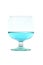 Blue beverage drinking glass