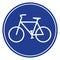 Blue bike icon