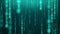 Blue binary rain computer inside matrix numeric blur background