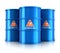 Blue biofuel barrels