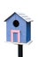 Blue birdhouse