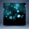 Blue and black bokeh vector abstract background