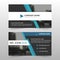 Blue black corporate business card, name card template ,horizontal simple clean layout design template , Business banner card