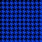 Blue and black houndstooth seamless pattern