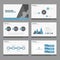 Blue Black presentation template Infographic elements flat design set for brochure flyer leaflet marketing advertising