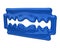 Blue blade razor icon