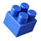 Blue block of meccano