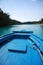 Blue boat on the Beach