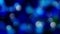 Blue bokeh background created by neon lights. 4K