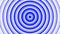 Blue bold circles simple flat geometric on white background loop. Rounds radio waves endless creative animation. Rings seamless