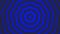 Blue bold nonagon simple flat geometric on dark grey black background loop. nonangular radio waves endless creative animation.