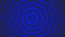 Blue bold octagon simple flat geometric on dark grey black background loop. octagonal radio waves endless creative animation.