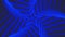 Blue bold spin pentagonal star simple flat geometric on dark grey black background loop. Starry spinning radio waves endless