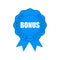 Blue Bonus icon, logo, button