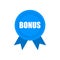 Blue Bonus icon, logo, button