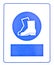 Blue boots symbol