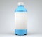 Blue bottle for chemicals or drugs, fluids