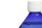 Blue bottle with liquid