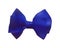 Blue bow out of satin ribbon vector illustration. Bowknot for gift.