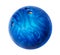 Blue bowling ball