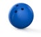 Blue bowling ball