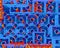 blue brick inferno pattern