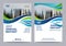 Blue Brochure Annual Report Flyer design template.