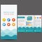 Blue brochure template