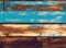 Blue and bronze wood background, wood planks texture