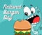 Blue Brown Playful National Burger Day Facebook Post