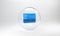 Blue Browser setting icon isolated on grey background. Adjusting, service, maintenance, repair, fixing. Glass circle