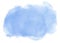 Blue brush watercolor cloud splash. Ethereal background for web site , template design or backdrop on white background. Digital ab