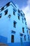 Blue buildings in Chefchaouen old city,Morocco