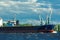 Blue bulk carrier