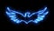 Blue Burning Eagle Animated Logo with Reveal Effect