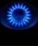 blue burning gas gas stove