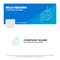 Blue Business Logo Template for Asteroid, astronomy, meteor, space, comet. Facebook Timeline Banner Design. vector web banner