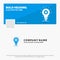 Blue Business Logo Template for Bulb, develop, idea, innovation, light. Facebook Timeline Banner Design. vector web banner