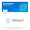 Blue Business Logo Template for Data, global, internet, network, web. Facebook Timeline Banner Design. vector web banner