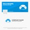 Blue Business Logo Template for game, gaming, mobile, entertainment, app. Facebook Timeline Banner Design. vector web banner