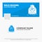 Blue Business Logo Template for mail, contract, letter, email, briefing. Facebook Timeline Banner Design. vector web banner