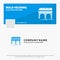 Blue Business Logo Template for metro, railroad, railway, train, transport. Facebook Timeline Banner Design. vector web banner