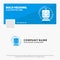 Blue Business Logo Template for metro, train, smart, public, transport. Facebook Timeline Banner Design. vector web banner