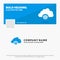 Blue Business Logo Template for network, city, globe, hub, infrastructure. Facebook Timeline Banner Design. vector web banner